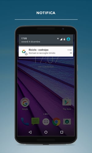 app riciclo notifica prossima raccolta
