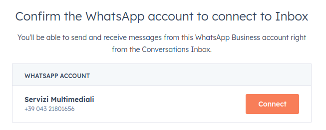 hubspot-conferma-quale-account-whatsapp-collegare-alla-inbox